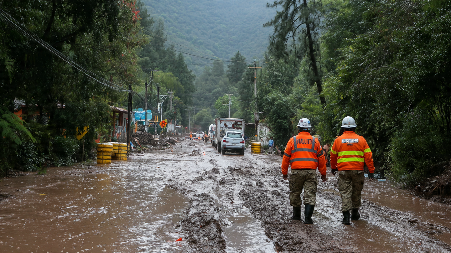 Suman 48 muertos por lluvias en el centro del país