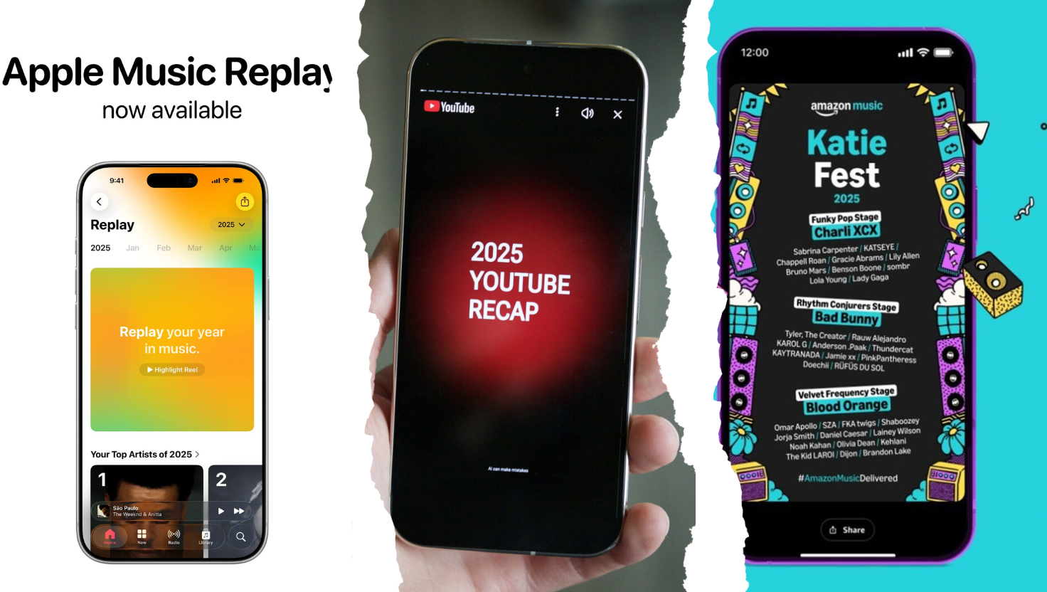 Más opciones que el Wrapped: así puedes ver tu resumen musical en Apple, YouTube y Amazon