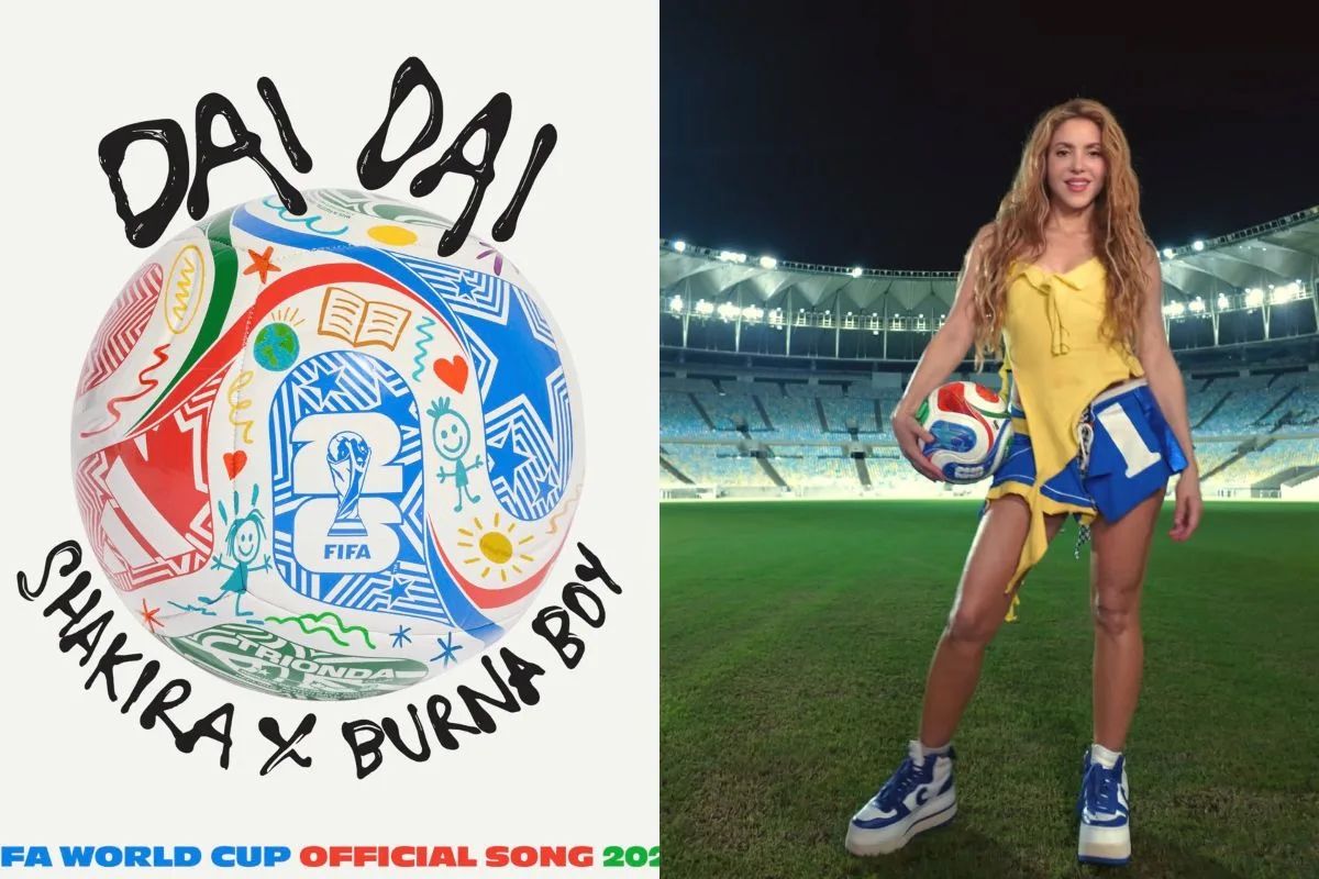 Shakira y Burna Boy lanzarán Dai Dai tema oficial del Mundial 2026